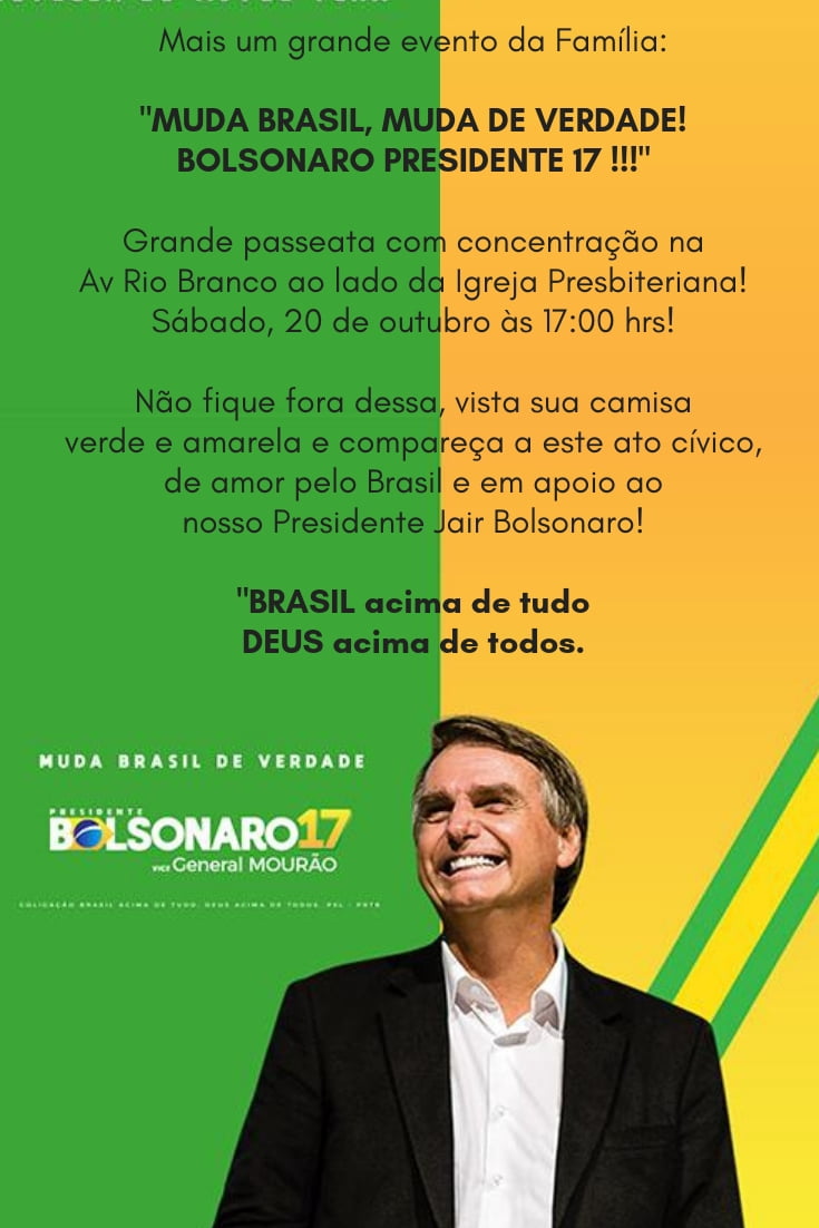Apoiadores de Bolsonaro realizam Marcha da Família em Afogados da Ingazeira