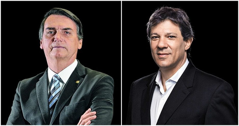 Datafolha: Bolsonaro, 55%; Haddad, 45%
