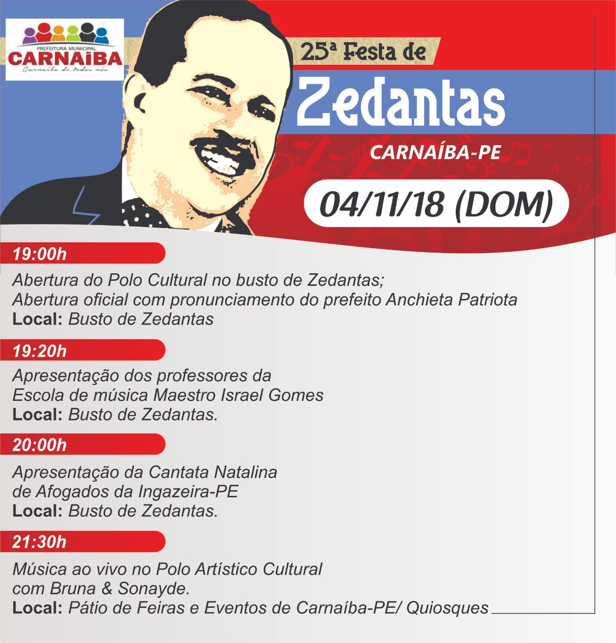 Confira programação da 25ª Festa de Zé Dantas em Carnaíba