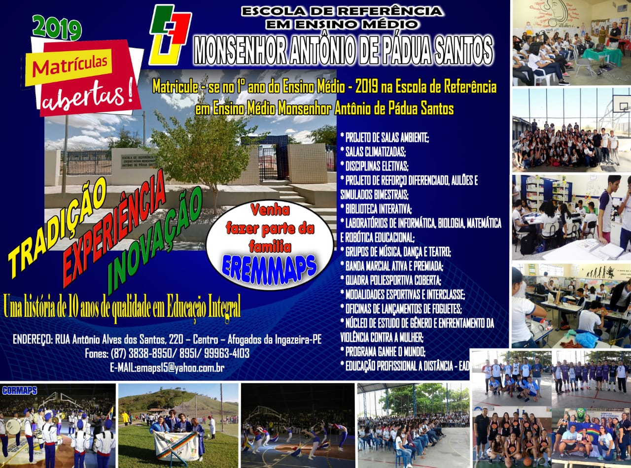 Em Afogados, escola Monsenhor está com matrículas abertas