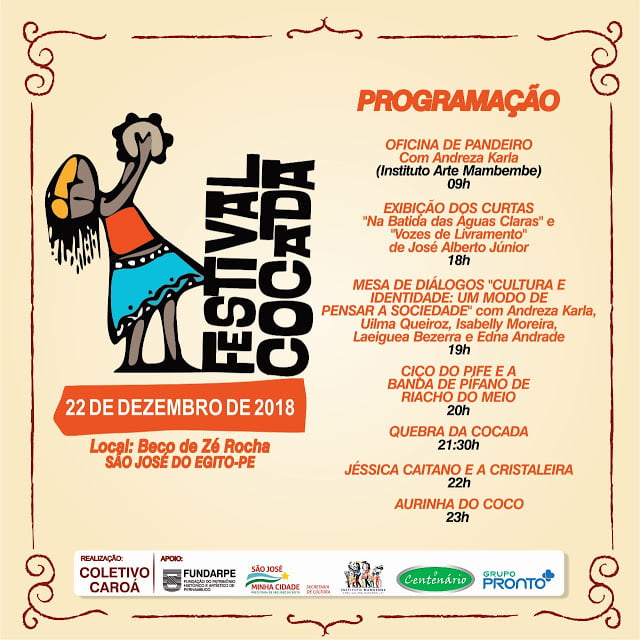 Vem aí o Festival Cocada em São José do Egito