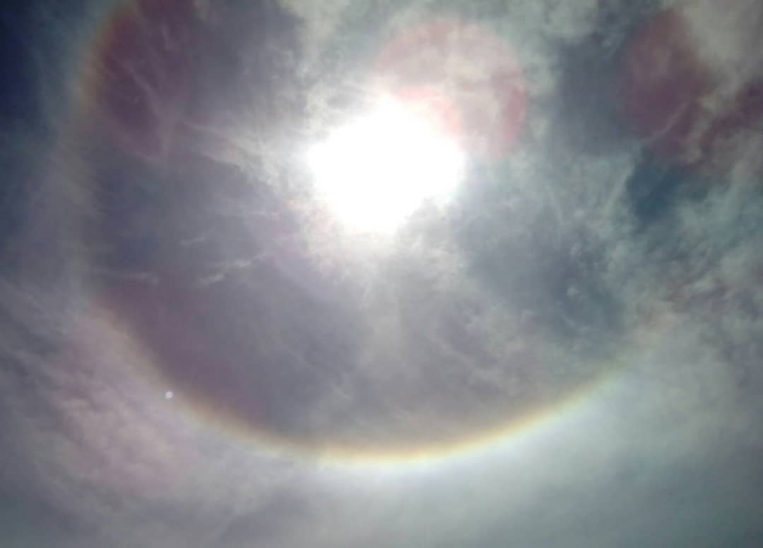 Halo Solar pôde ser visto em cidades do Pajeú