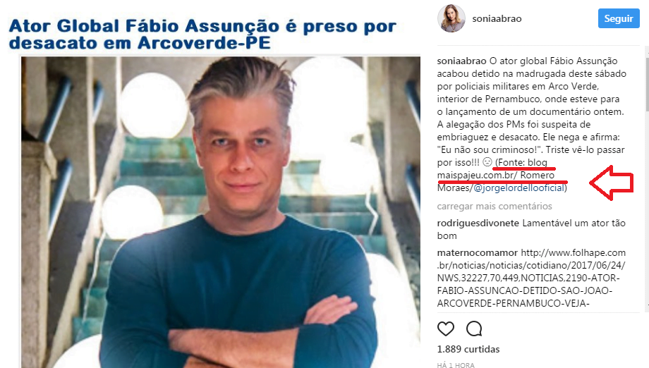 Fábio Assunção faz acordo com compositores. Um dos episódios que deu origem ao hit foi noticiado em 1ª mão no Mais Pajeú e repercutiu nacionalmente