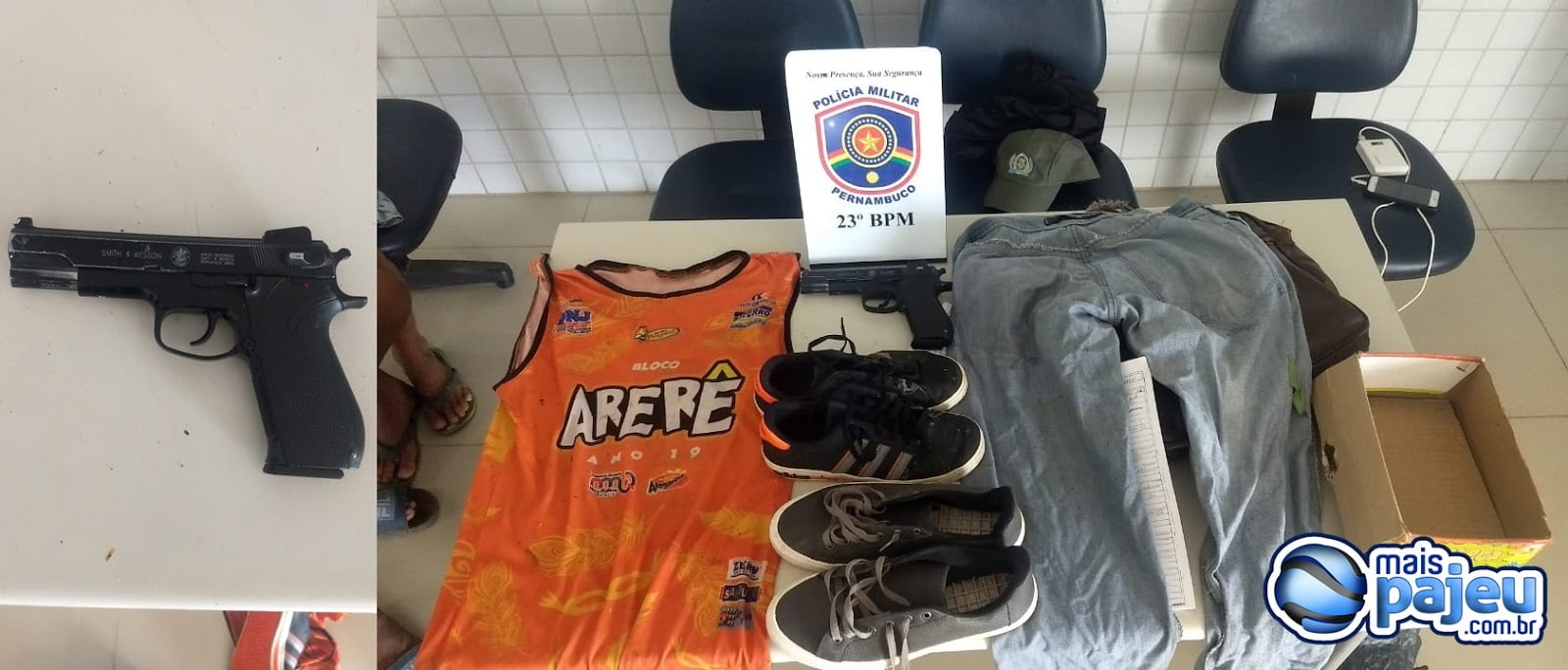Em Afogados, polícia localiza jovens acusados de roubo com arma de fogo a um comerciante, um deles com R$ 1300 na cueca