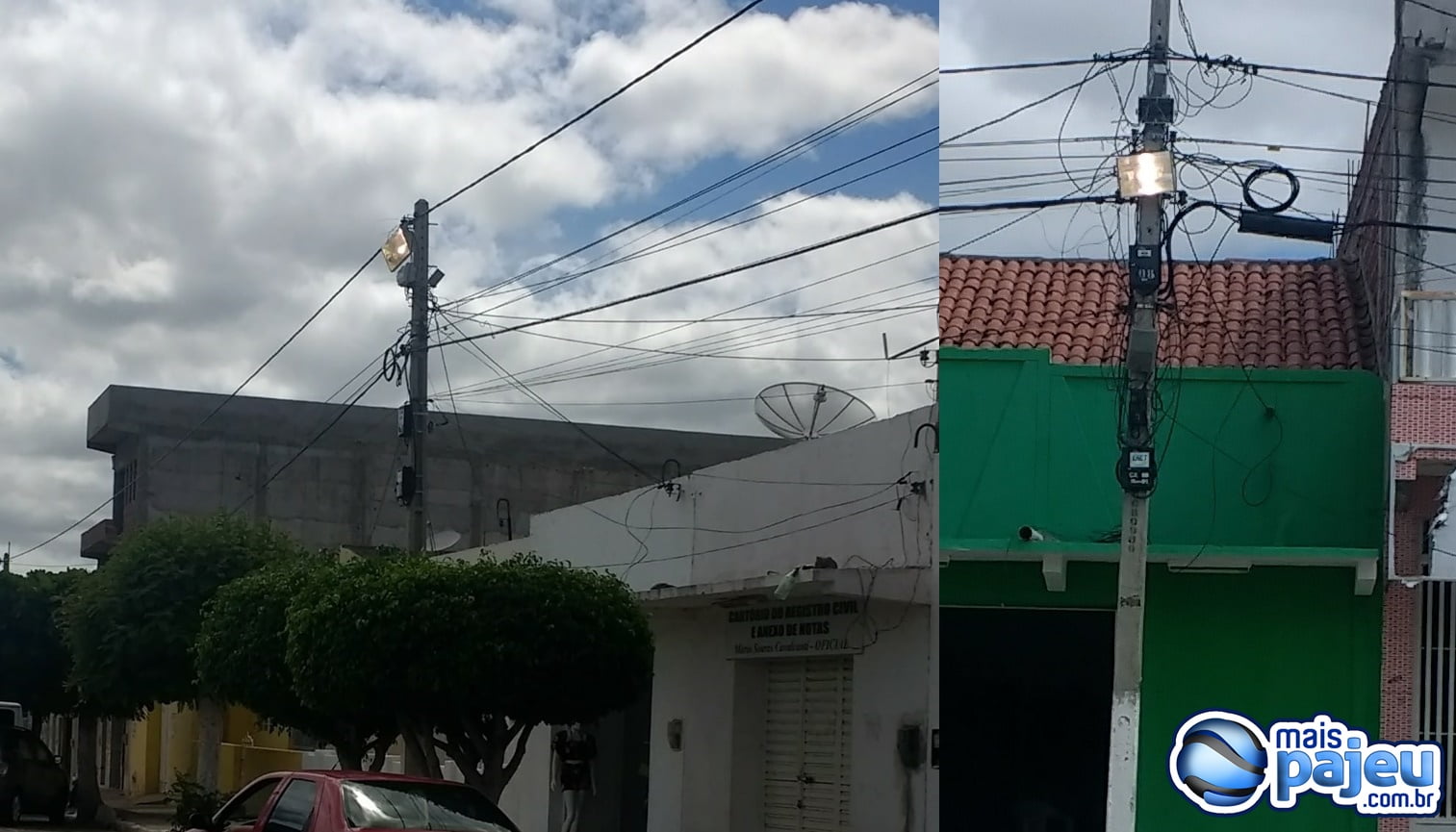 Prefeitura de Brejinho mantém refletores de festa ligados 24h por dia mesmo as festas tendo acabado há mais de 10 dias