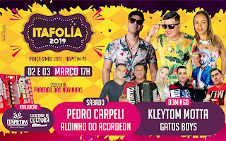 Confira programação oficial do Itafolia 2019
