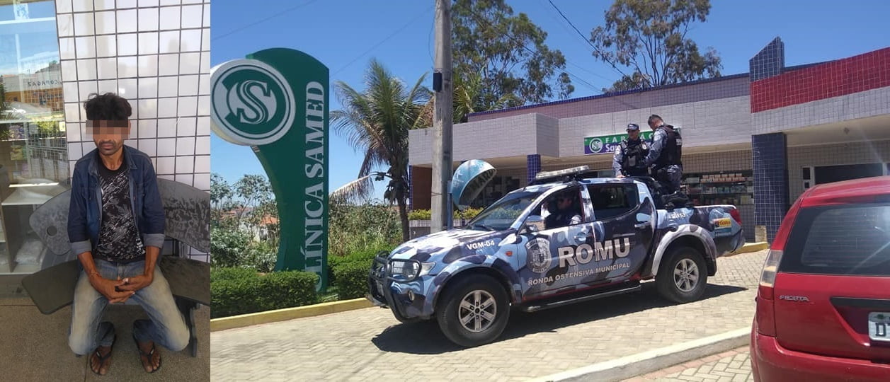 Egipciense, que vinha praticando furtos em Tabira, é preso pela guarda municipal