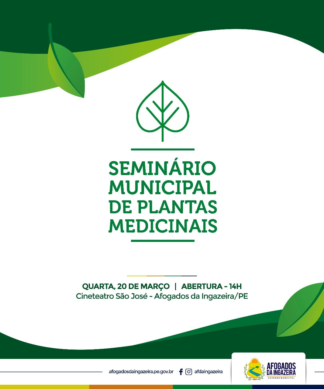 Prefeitura de Afogados promove hoje seminário sobre plantas medicinais