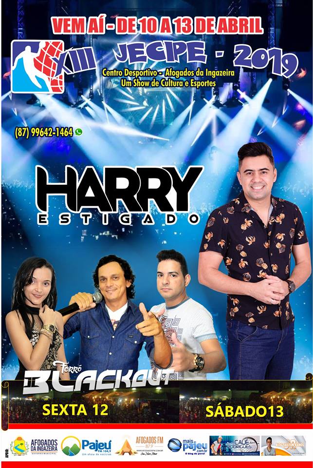 Anunciada atrações musicais do Jecipe 2019