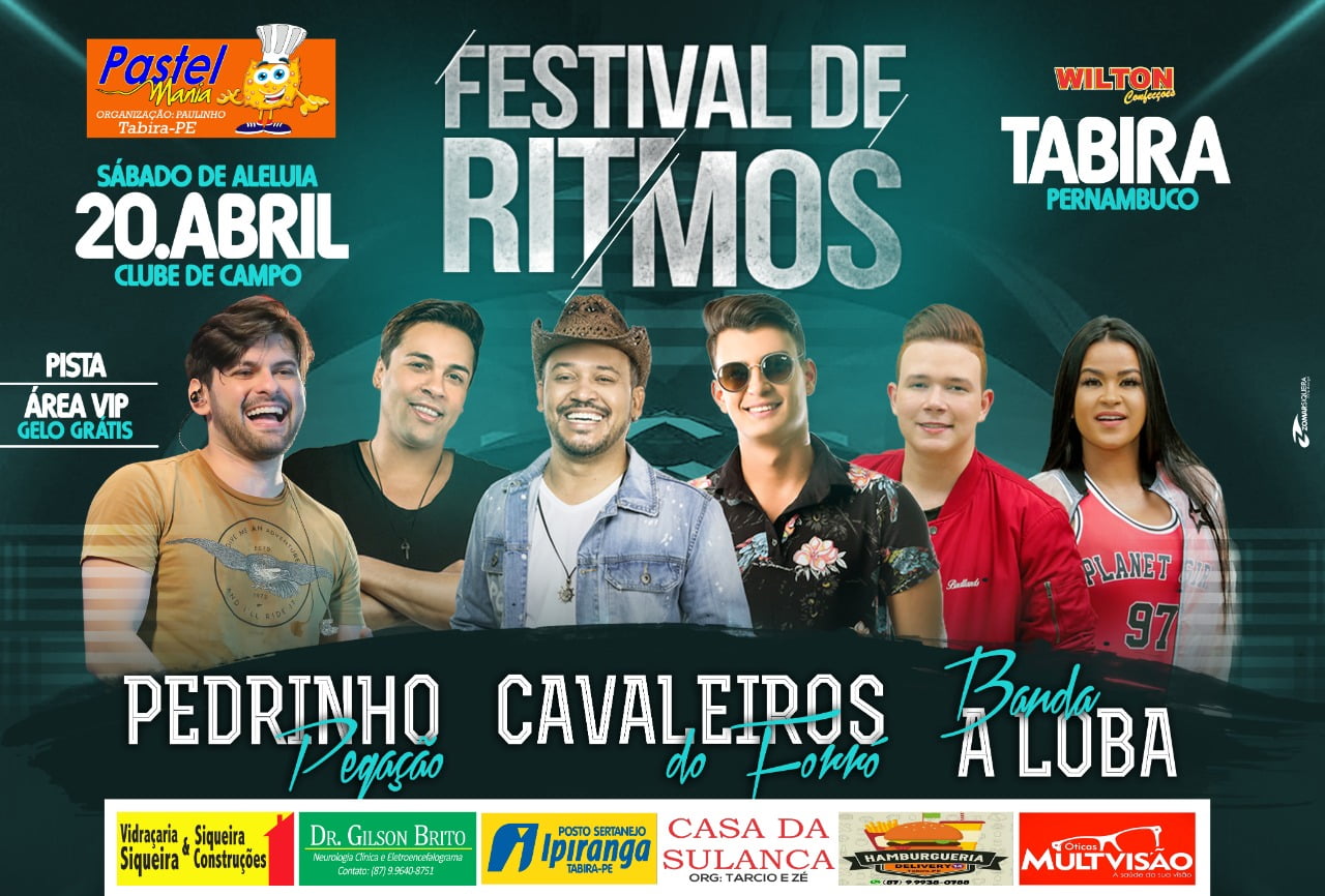 Tá chegando a festa mais esperada do ano, o 11º Festival de Ritmos de Tabira