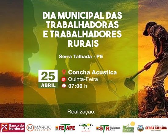 Serra Talhada prepara programação especial para celebrar Dia das Trabalhadoras e Trabalhadores Rurais