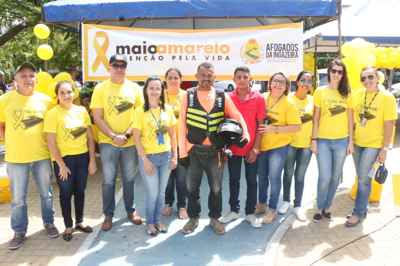 Maio Amarelo: ações educativas para um trânsito mais seguro movimentaram Afogados