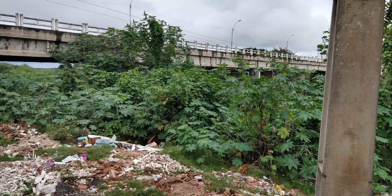 Leito do Rio Pajeú agoniza em Afogados da Ingazeira