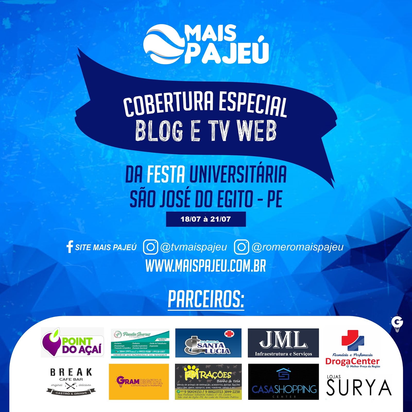 Blog e TV Mais Pajeú junto com parceiros fazem grande cobertura da Festa Universitária e da Feira da Poesia