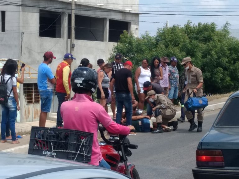 Mulher sofre acidente em Afogados, confira fotos e informações