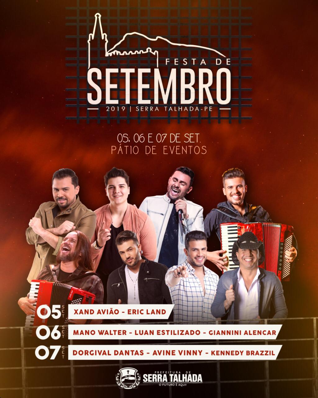 Divulgada programação da Festa de Setembro de Serra Talhada