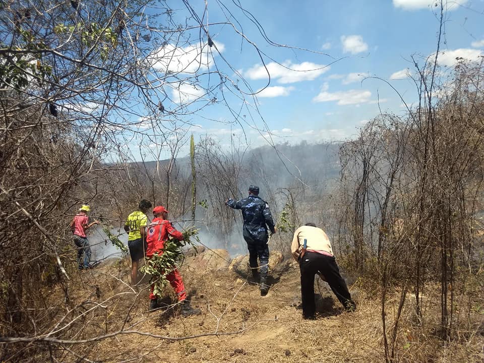 Incêndio atinge zona rural de Tabira