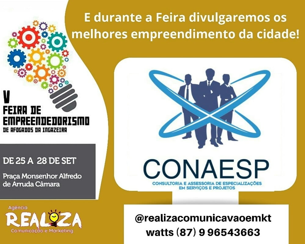 Stand da Conaesp traz informações de cursos técnicos, vale a pena conferir