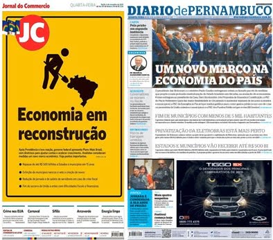 Confira manchetes dos principais jornais do país nesta quarta 06 de novembro de 2019