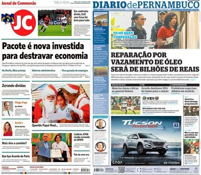 Confira manchetes dos principais jornais do país nesta terça-feira 05 de novembro de 2019