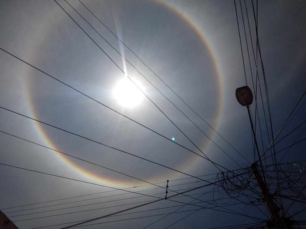 Halo Solar pôde ser visto em cidades do Pajeú