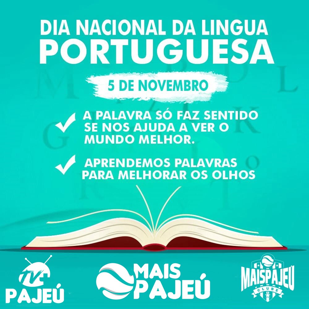 05 de Novembro – Dia Nacional da Língua Portuguesa