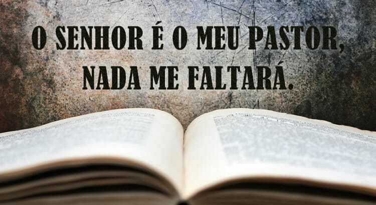 Salmos 23:1 O SENHOR é o meu pastor; nada me faltará.