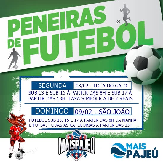 Mais Pajeú realiza peneiras visando montagem de elenco para a Copa do Sertão