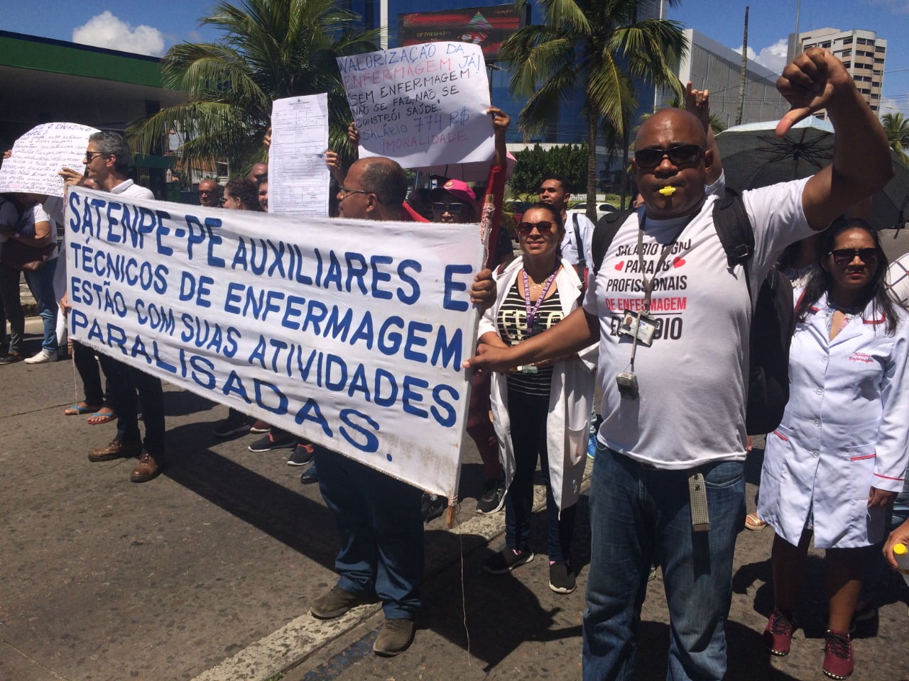 Técnicos e Auxiliares em enfermagem da rede estadual decretam greve nesta quinta (30)