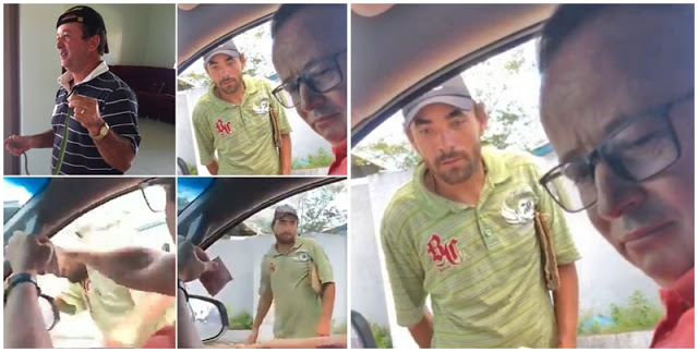 Empresário finge entregar dinheiro e agride morador de rua; veja vídeo