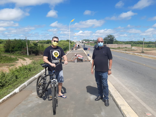 Tuparetama: construção da ciclovia chega na fase final