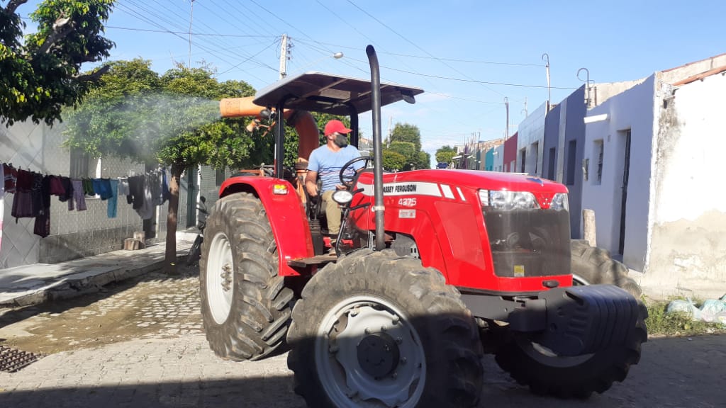 Prevenção: Prefeitura de Tuparetama realiza desinfecção na Vila Bom Jesus