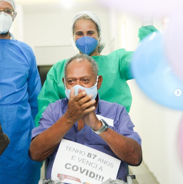 Emoção: tabirense de 87 anos vence o covid-19