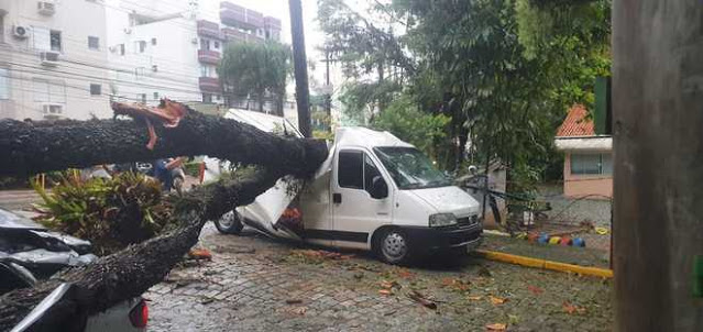 Veja as imagens dos estragos causados pelo ciclone bomba no Brasil