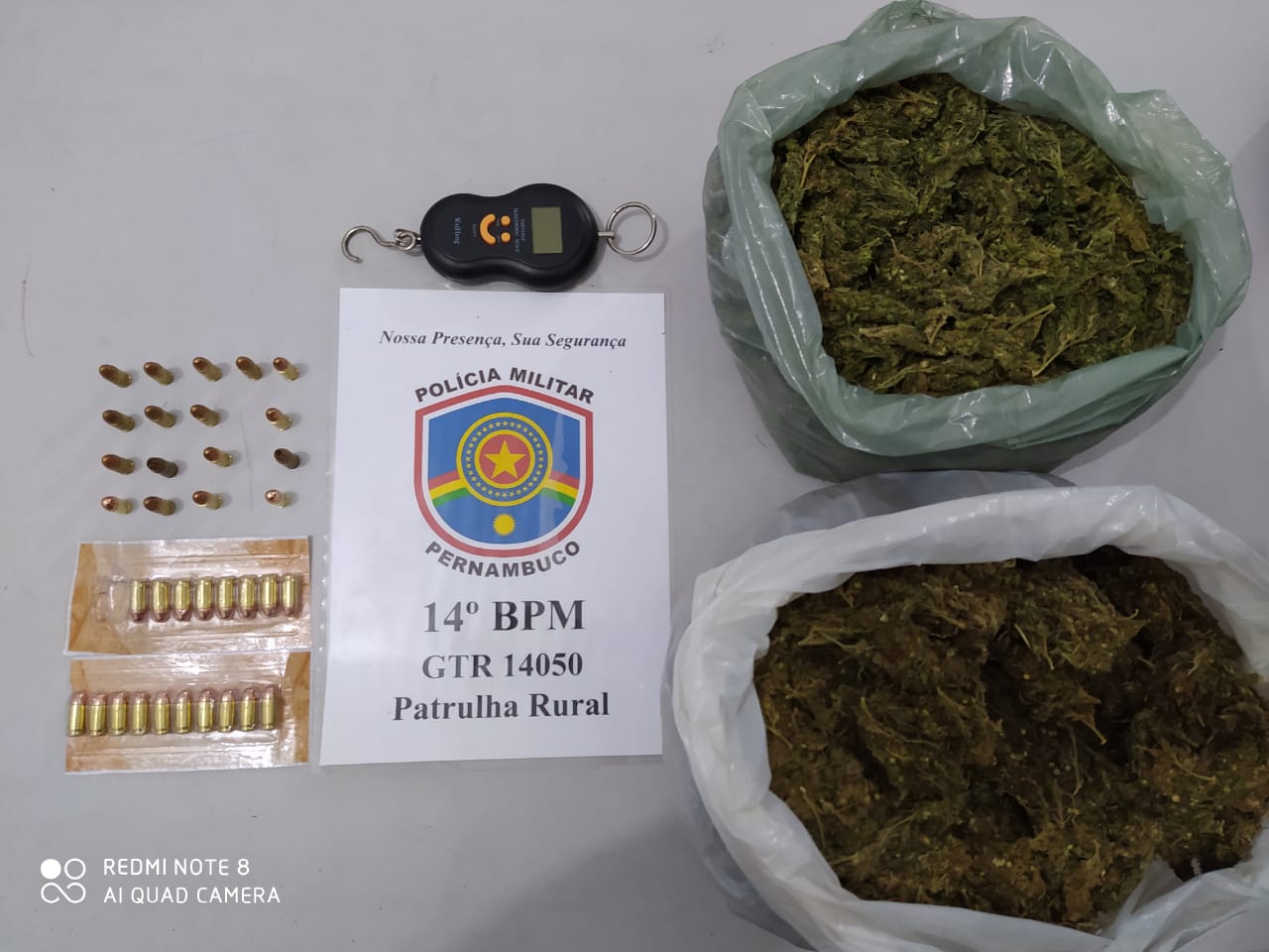 Traficante é preso com maconha e munições na Zona Rural de Flores