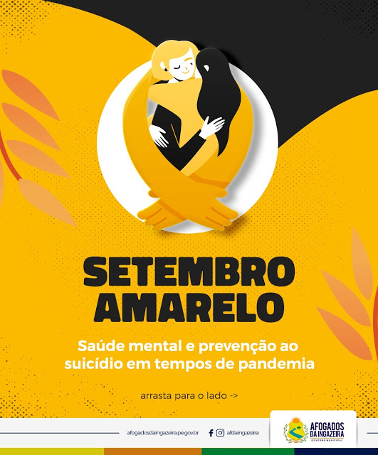 Setembro Amarelo: Prefeitura de Afogados promove ações de prevenção ao suicídio