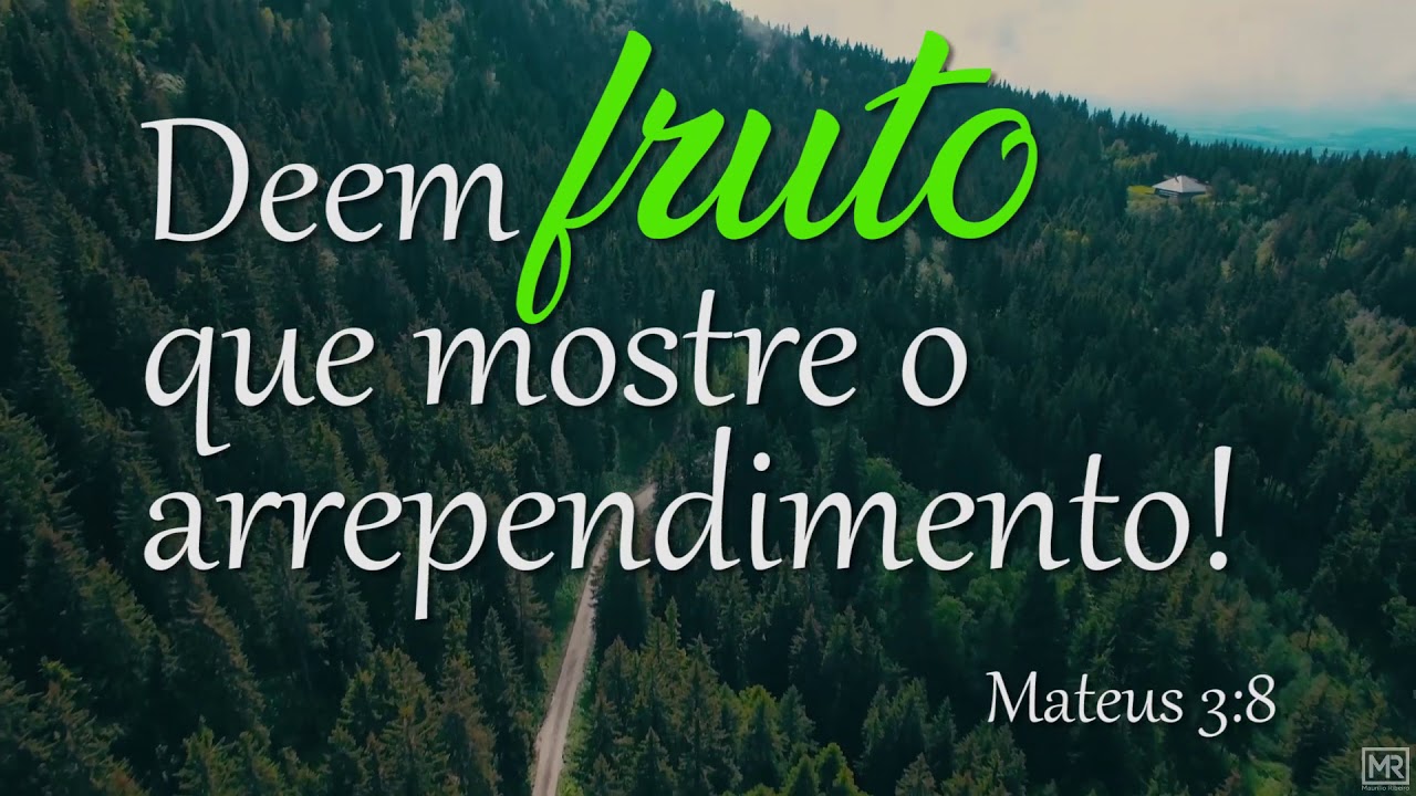 Palavra do Dia: deem fruto que mostre o arrependimento