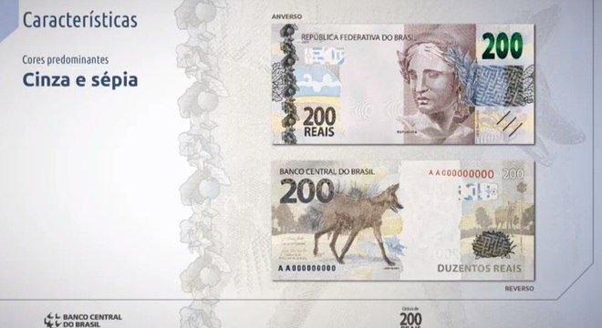Banco Central apresenta nova nota de R$ 200