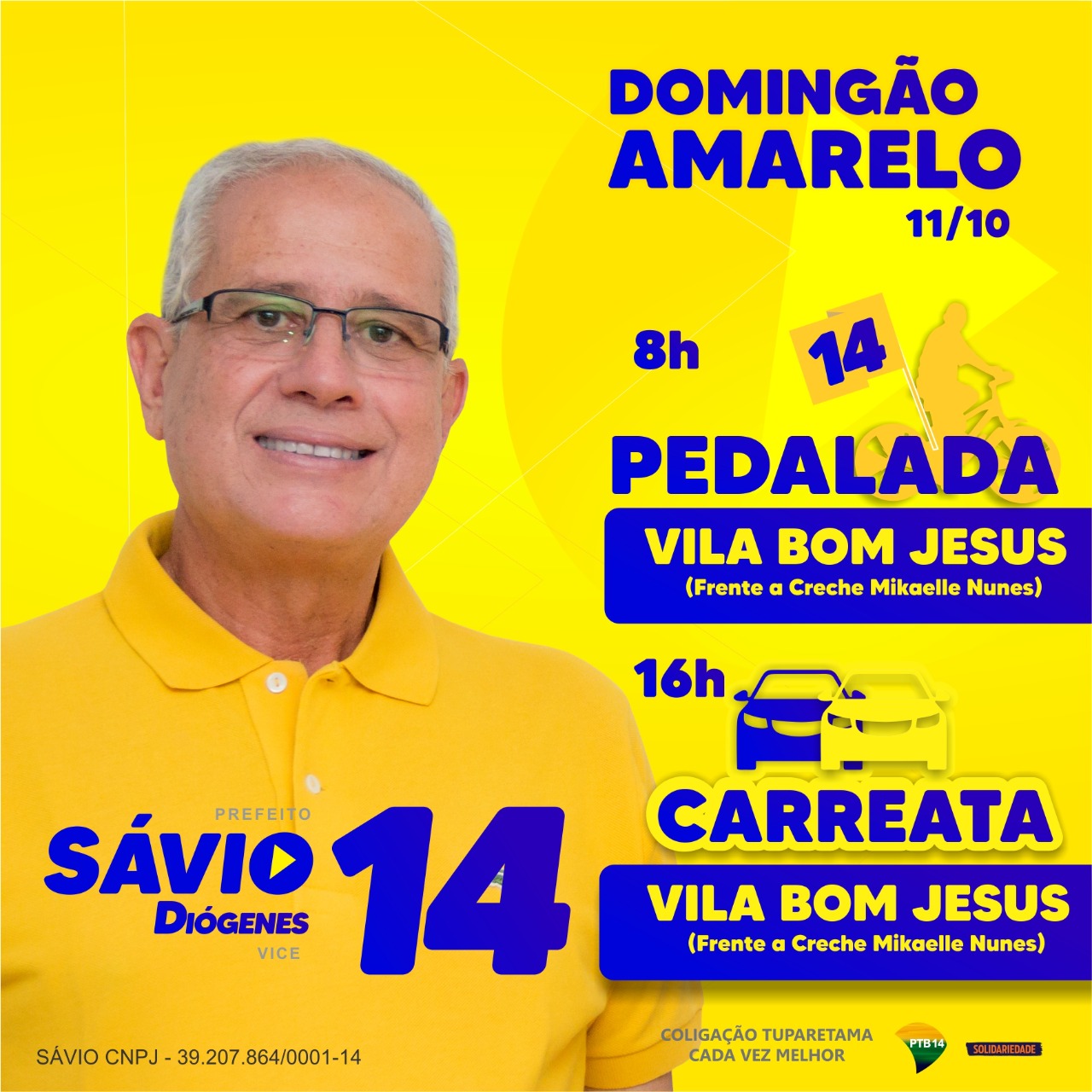 Domingão Amarelo vai agitar o domingo em Tuparetama