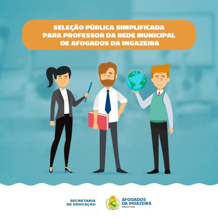 Prefeitura de Afogados lança edital de seleção simplificada para professor