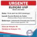 UVP: Eleição será no próximo domingo