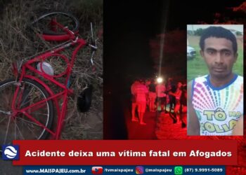 Homem é atropelado e morre neste sábado (10), em Afogados