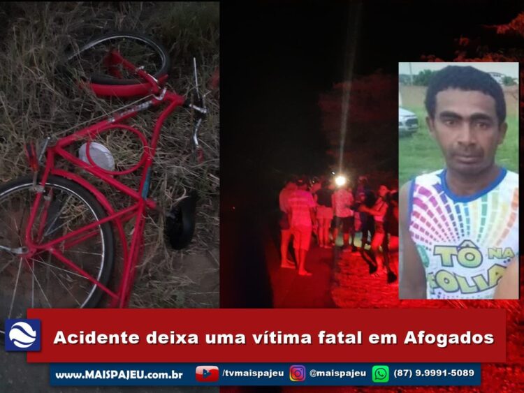 Homem é atropelado e morre neste sábado (10), em Afogados