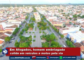 Em Afogados, homem embriagado colide em veículos e motos pela via