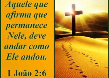 Palavra do Dia: aquele que afirma que permanece Nele, deve andar como Ele andou