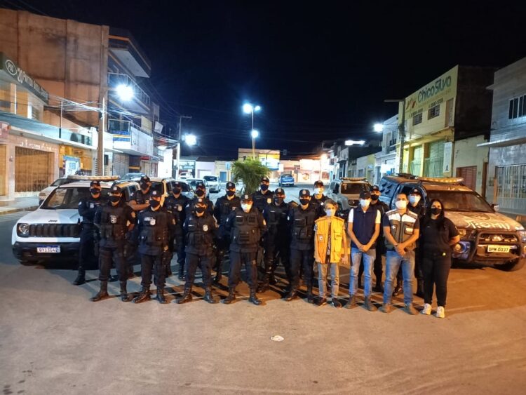 Noite de operação da Guarda Municipal de Tabira