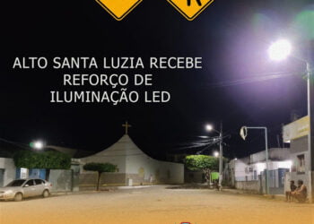 Bairro Santa Luzia em Carnaíba recebeu uma nova iluminação com lâmpadas de led, proporcionando mais segurança para moradores e transeuntes na localidade