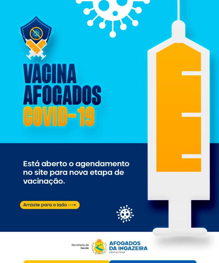 Prefeitura de Afogados começa a vacinar pessoas a partir de 18 com comorbidades