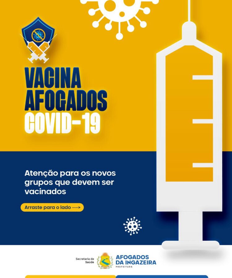 Prefeitura de Afogados abre cadastro para vacinação de novos grupos prioritários
