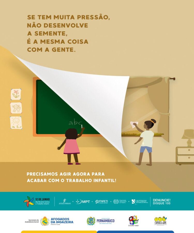 Prefeitura de Afogados divulga campanha de combate ao trabalho infantil